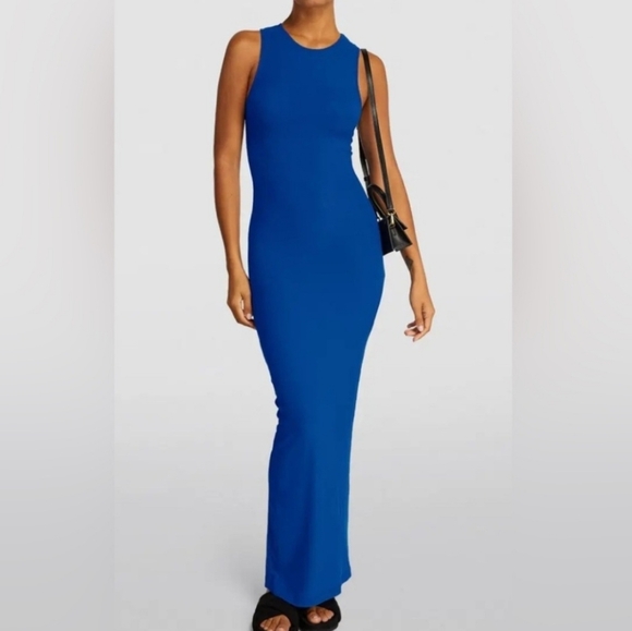 SKIMS Royal Blue Maxi Dress - Picture 2 of 4